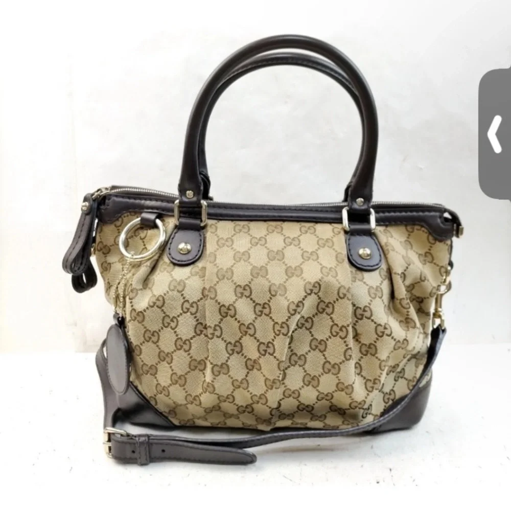 Gucci Sukey Brown and Tan Women's Bag & Wallet Bundle comes with dust bag